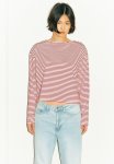 Oversized Boat-neck Top - Red
