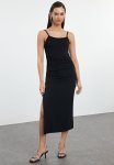 Back Detailed Bodycon Dress - Black
