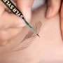 0.008mm Ultra Slender Extra Slim Eyebrows Pen Waterproof Professional Sweatproof Liquid Eyebrow Pencil Long Lasting Makeup Microblading Eyeliner 2 In 1