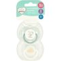 Made 4 Baby 2 Pack Day/night Symmetrical Soothers Mint 12+M