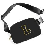 Gitus Belt Bag Fanny Pack Crossbody Bags With Initial Letter Patch Gifts For Wife Older Women Mother Coworker Bridesmaid Anniver