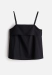 A-line Strappy Top - Black