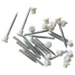 Sml & Medium Pic Pin & Cap Ass Wht PK30