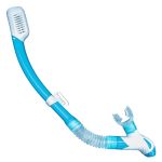 Kraken Aquatics Dry Snorkel With Purge Valve - Snorkel Gear For Adults With Comfortable Silicone Mouthpiece & Quick Release Clip