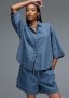 Drop Shoulder Relaxed Fit Denim Shirt