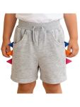 Jugaoge Kids Shorts With Pockets For Casual Daily Life Adorable Fashion Jump Weekend Walking Exercise Gray 5-6 Years