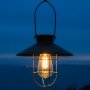 Barnyard Solar Black Hanging Lantern