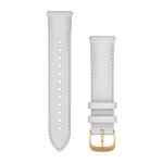 Garmin Quick Release Bands 20 Mm - White Italian Leather With 24K Gold Pvd Hardware