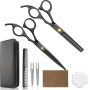 Hair Cutting Scissors Shears Kit For Men Women Home Salon Barber