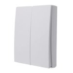 Two Lever Kinetic Frameless Switch White