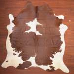 Aa Grade Cow Hide 408 Brown white XL - Extra Large Brown white Panelled