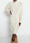MINI Standing Collar Dress - Stone