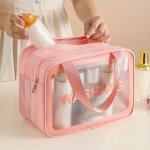 Double-layer Large Capacity Toiletry Bag Dry And Wet Separation Cosmetics Bag Portable Multi-functional Waterproof Storage Bag