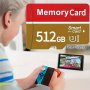 High-speed Microsd 256GB 128GB 64GB - Class 10 Tf/sd Storage For Cameras Phones Tablets 4K Ultra HD Recording Psp Gaming Pro Displays Driving Recorders