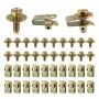 Automotive Body Bolts Bumper Fender Liner Push Retainer Fasteners - 40 Pcs