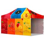 3M Coated Steel Sublimated Gazebo 4.5 X 2 Long Full-wall Skins