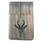 Stainless-steel Biltong Cutter With Wooden Block - Springbok