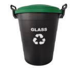 Colour Coded 70 Litre Recycling Bin - Glass