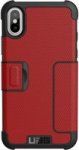 Metropolis Rugged Folio Case For Apple Iphone X Magma Black