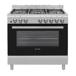 ELBA 90CM 5 Burner Gas Stove And Gas Oven – Stainless Steel