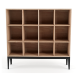 Holly Horizontal Cubicle Shelf - Pine In Chestnut Finish