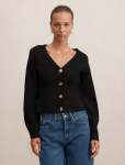 Arianna Sculpted Cardigan - XL Black