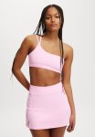 Cotton On Active Rib Panel Skirt - Millennial Pink Rib