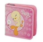 Tweety 40 Cd Wallet In Vibrant Pink. Designed For