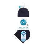 Socks Footnurse Diabetic Trainer Mens Size 6-8 3PAIR Black