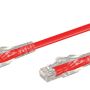 Linkqnet RJ45 CAT6 Anti-snag Moulded Pvc Network Flylead - Red - 10M