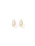 Dionne Hinge Gold Plated 15MM Hoop Earrings - 0 Gold