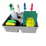 Multi-purpose Carry Caddy Starter Kit With Bottles And Industrial Triggers