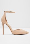Blige Leather Heel - Bone