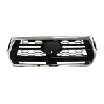 Toyota Hilux YN160 Main Grille Gloss Black W chrome 18-20