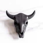 Cow Skull Medium - Matte Black