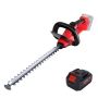 21V Cordless Hedge Trimmer 20'' With 3000MAH Battery 1250RPM 520MM Blade