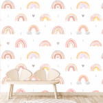 Over The Rainbow Wallpaper - 1.2M Wide X 3M High Non-adhesive Requires Wallpaper Glue