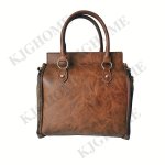 Fashion Pu Leather Top-handle Bag With Removable Strap And Zipper Closure Large Capacity Tote Satchel For Women Polyester Lined