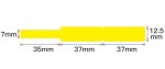 NB140 - - D11 D101 D110 H1S - 12.5X109MM - 65 Yellow Cable Labels