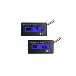 Dc 12V 24V 36V 48V 72V Battery Meter Battery Capacity Voltage Monitor Gauge Indicator Lead-acid&lithium Ion Battery Tester For G