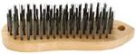 Tork Craft Wire Hand Block Brush Wood Handle Rectangular
