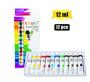 Acrylic Paints 12ML - 12 Colours
