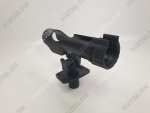 Rod Holder Plastic With Flush Mount Black