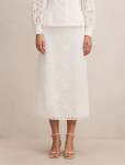 Loretta Lace Midi Skirt - 16 Porcelain Co-ord