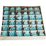 Edible Blue Decorative Roses 36 Per Box