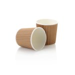 Espresso Vertical Ripple Kraft Cup 100ML 1X25 Tbd