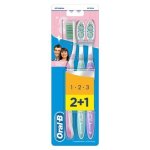 Oral-B 3 Effect Delicate While Medium Toothbrushes 3 Pack