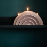 Fluid Rainbow Hand-poured Sculpted Candle - Sand