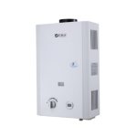 Zero Appliances 12L Gas Geyser And Flue White Black