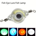 1PC LED Fish Eye Fishing Lure With Swivel Ring Plastic Fish Attractive Light For Night Fishing sea Fishing boat Fishing Fishing